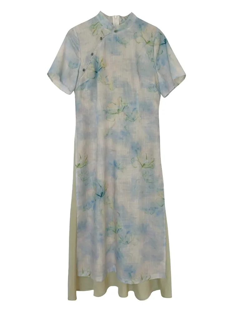 Cheongsam Dress, Flower Tide 花潮 (Preorder)