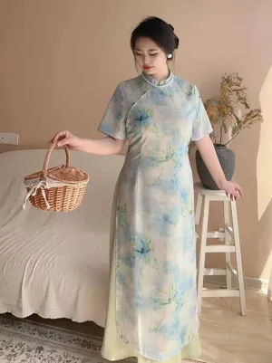 Cheongsam Dress, Flower Tide 花潮 (Preorder)