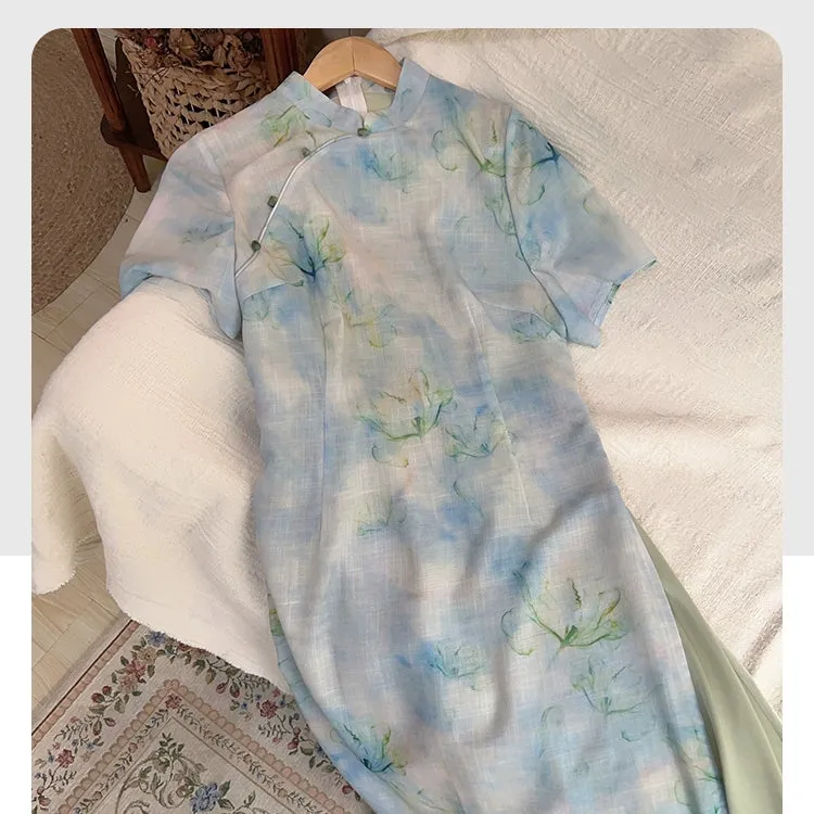 Cheongsam Dress, Flower Tide 花潮 (Preorder)