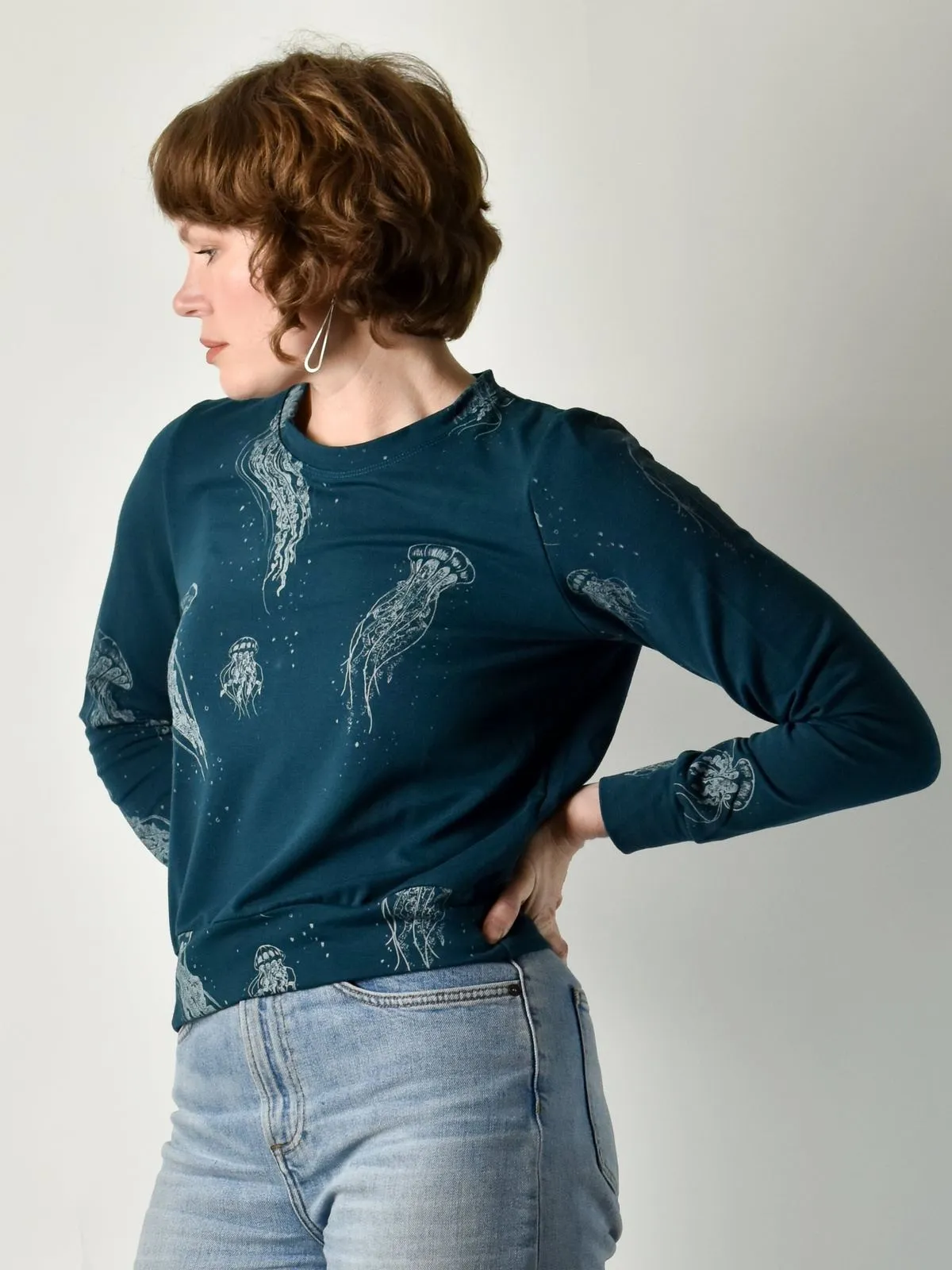 Cropped Sweatshirt - Jellyfish
