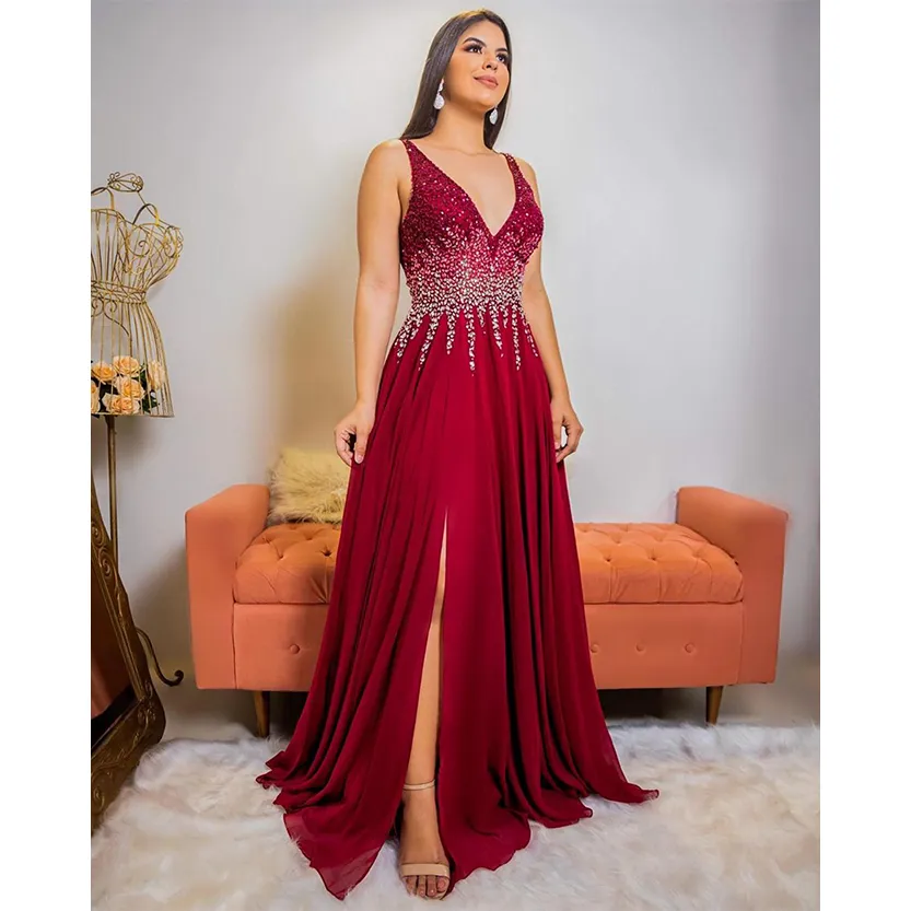Funki Buys | Dresses | Women's Formal Chiffon Evening Dress