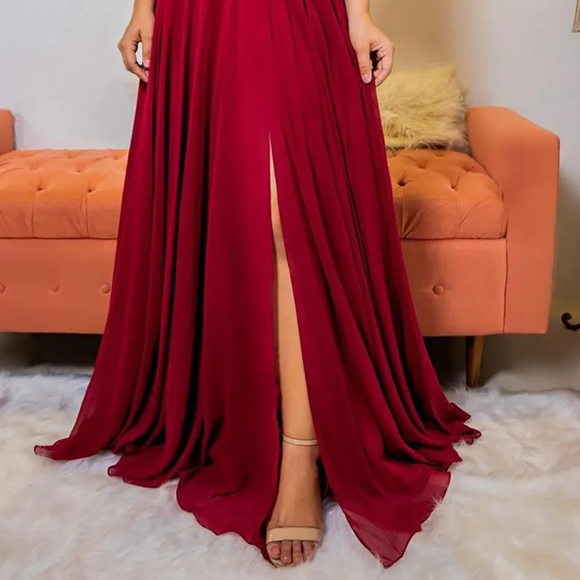 Funki Buys | Dresses | Women's Formal Chiffon Evening Dress