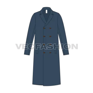 Mens Double Breasted Coat