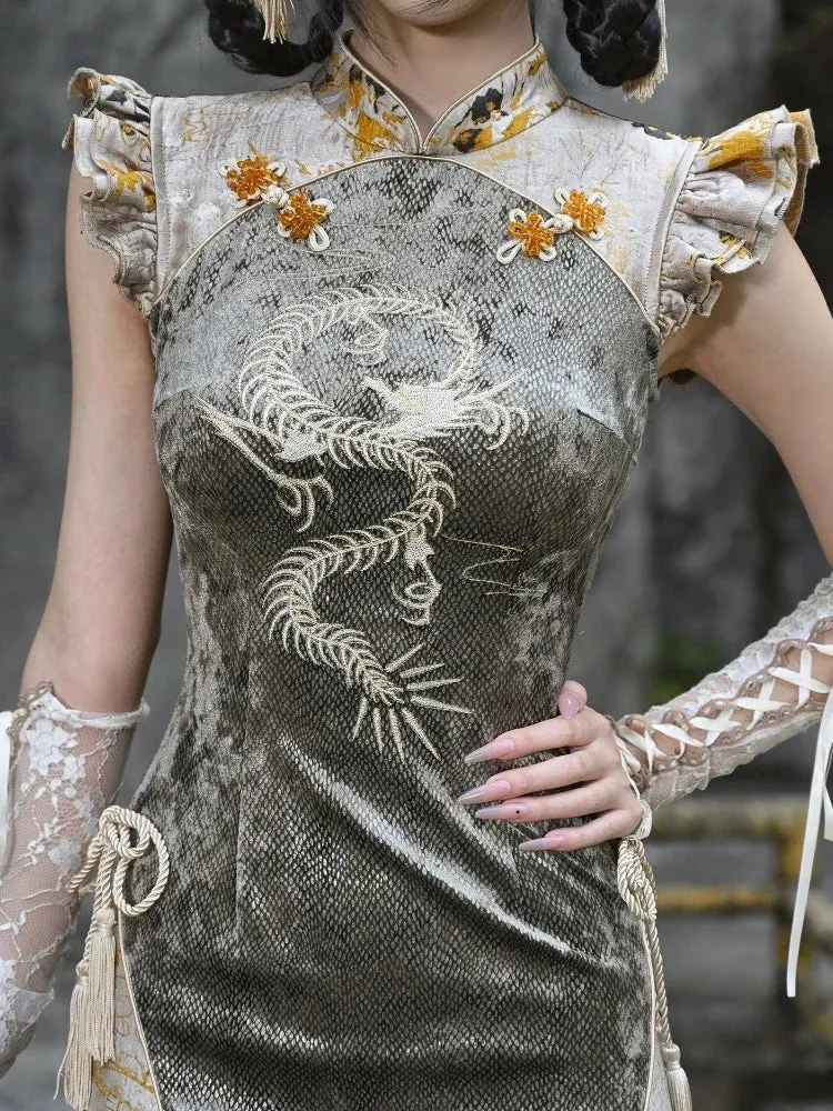 Short cheongsam dress【s0000008159】
