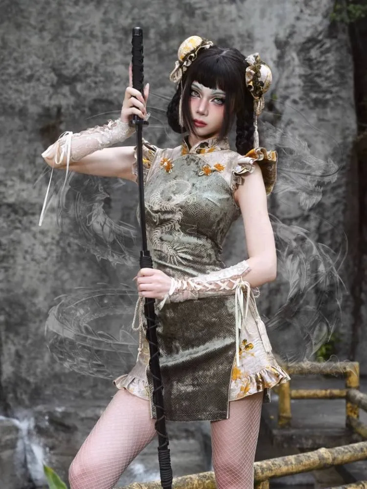 Short cheongsam dress【s0000008159】