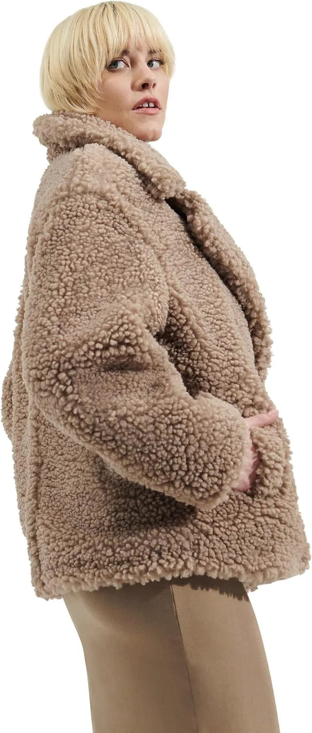 UGG Women's Gertrude Short Teddy Coat