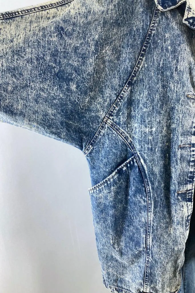 Vintage 80s Acid Washed Denim Jacket