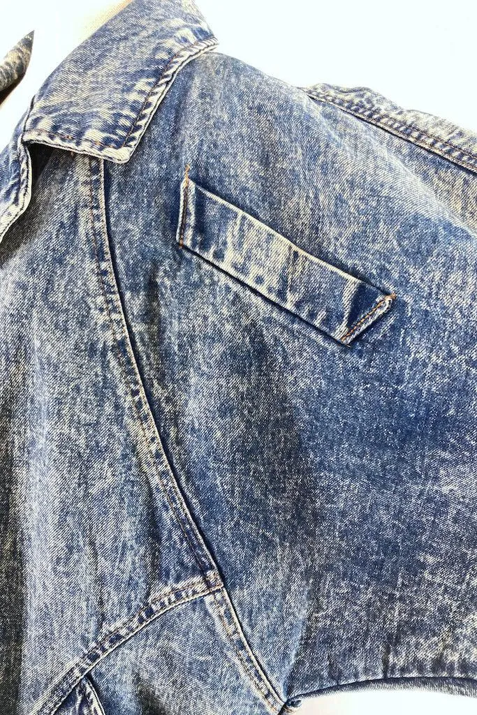 Vintage 80s Acid Washed Denim Jacket