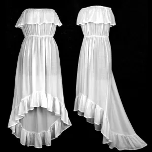 White Flamenco Dress